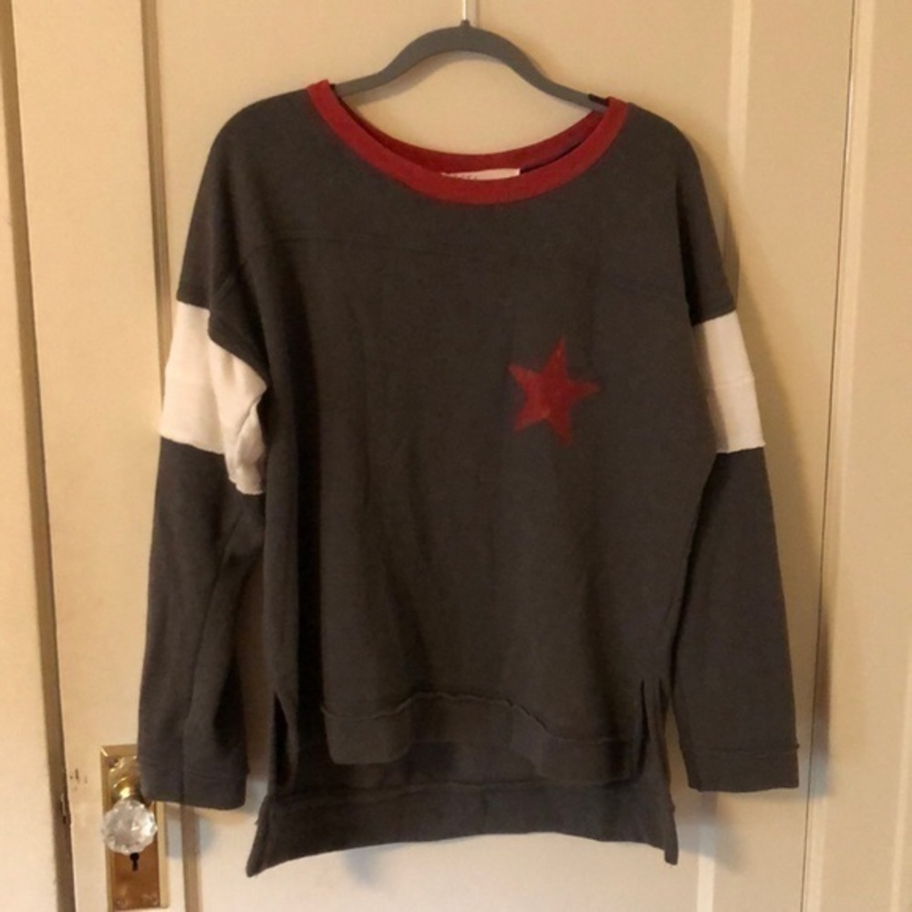 Oversized Vintage Havana Red Star Crewneck